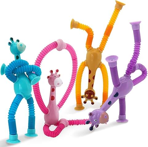 Suction Cup Giraffe LED Telescopic Tubes