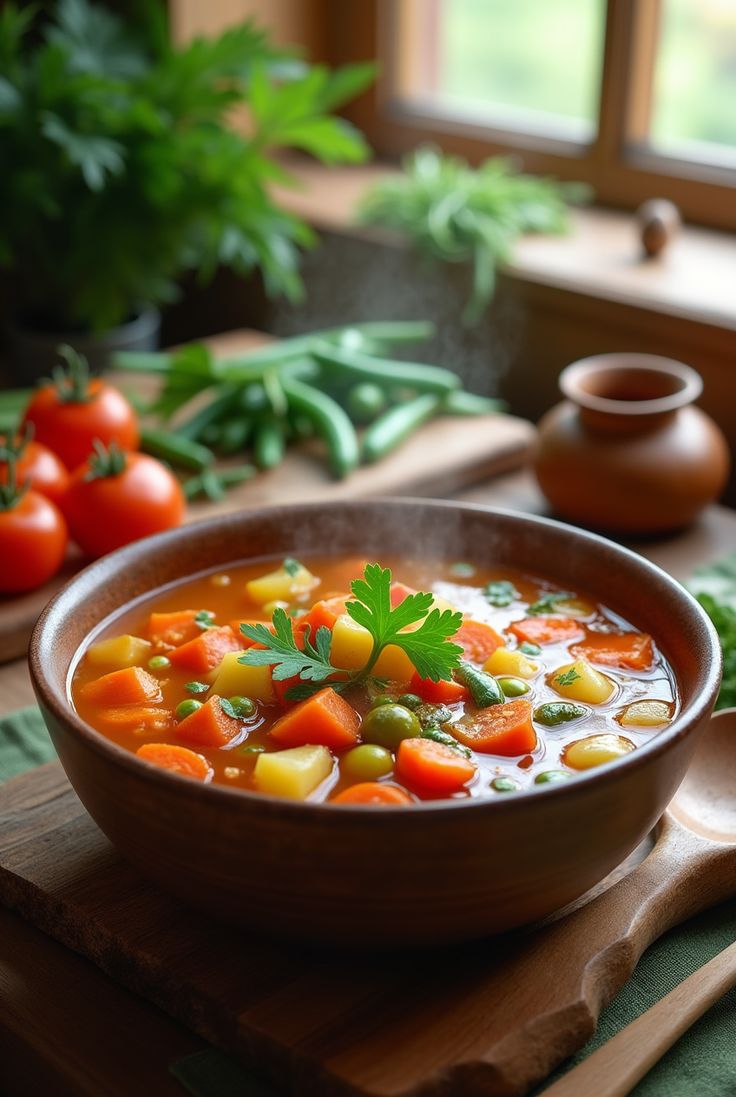 يخنة خضار على الطريقة الآسيوية
